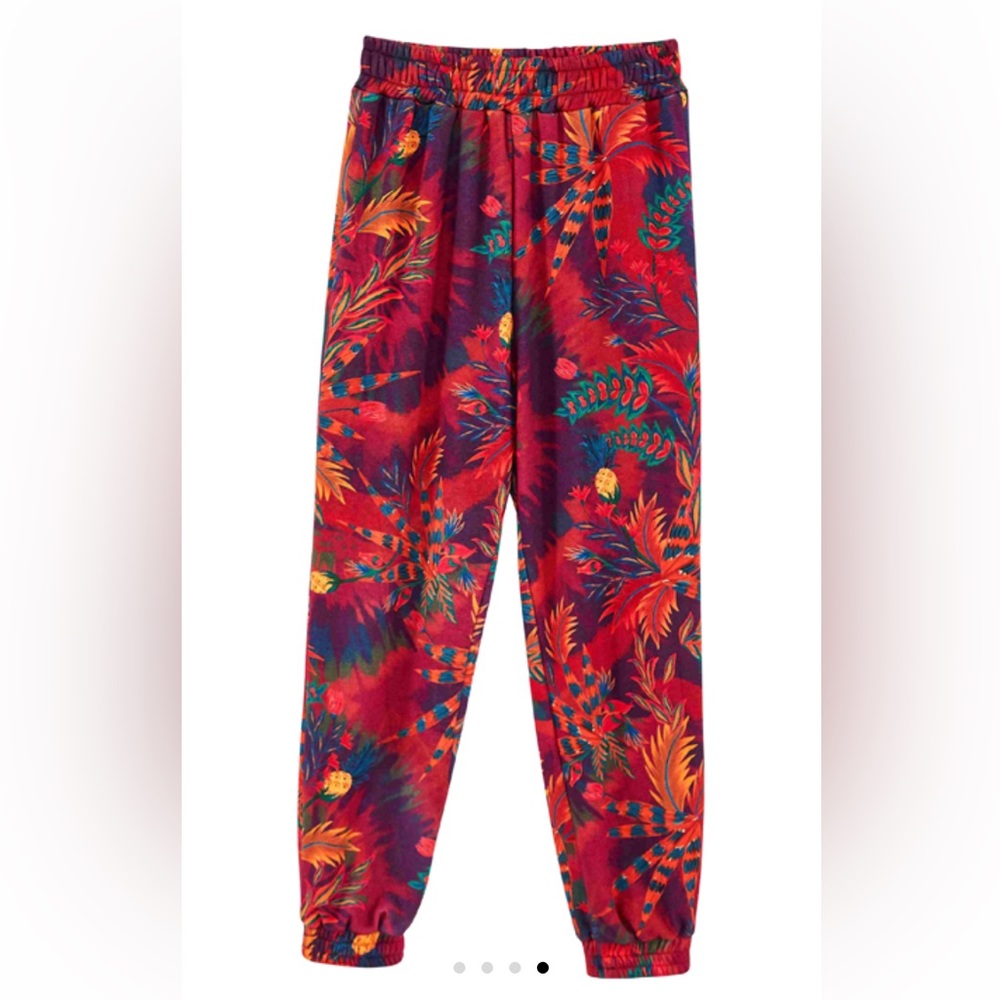 Farm Rio Tie Dye Forest Sweatpants Size M